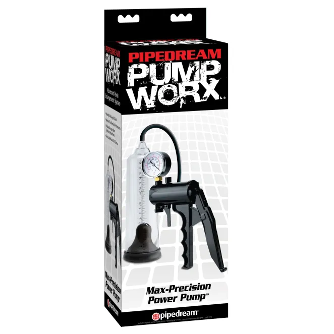 Max-Precision Power Penis Pump Clear/Black