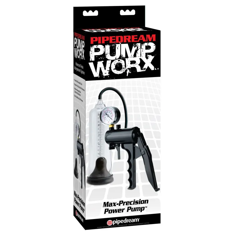 Max-Precision Power Penis Pump Clear/Black Max-Precision Power Penis Pump Clear/Black