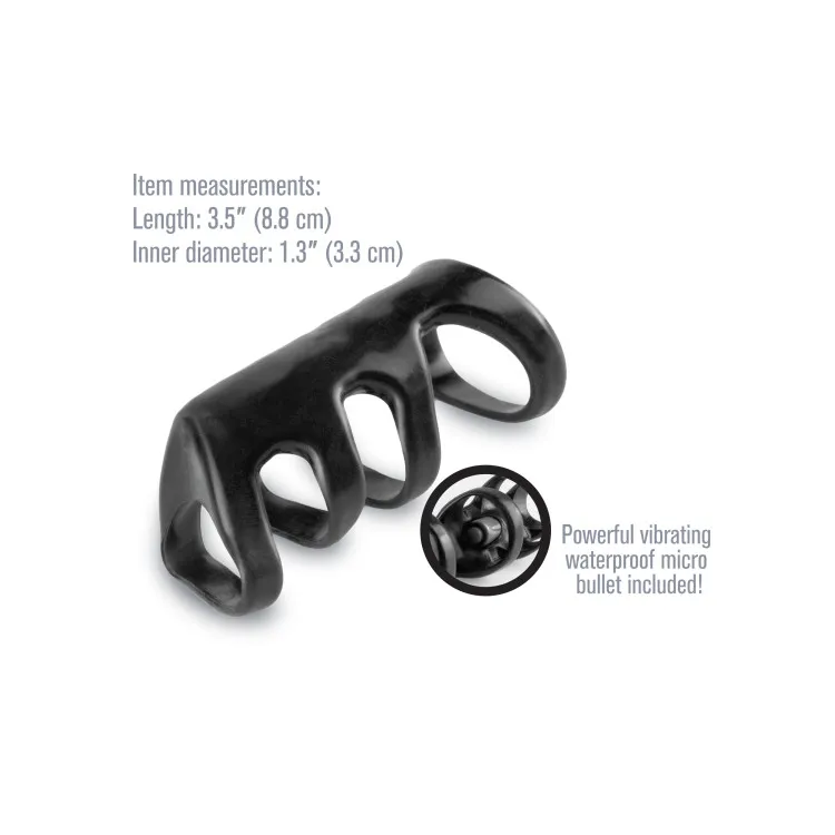 X-tensions Vibrating Power Cage Black X-tensions Vibrating Power Cage Black