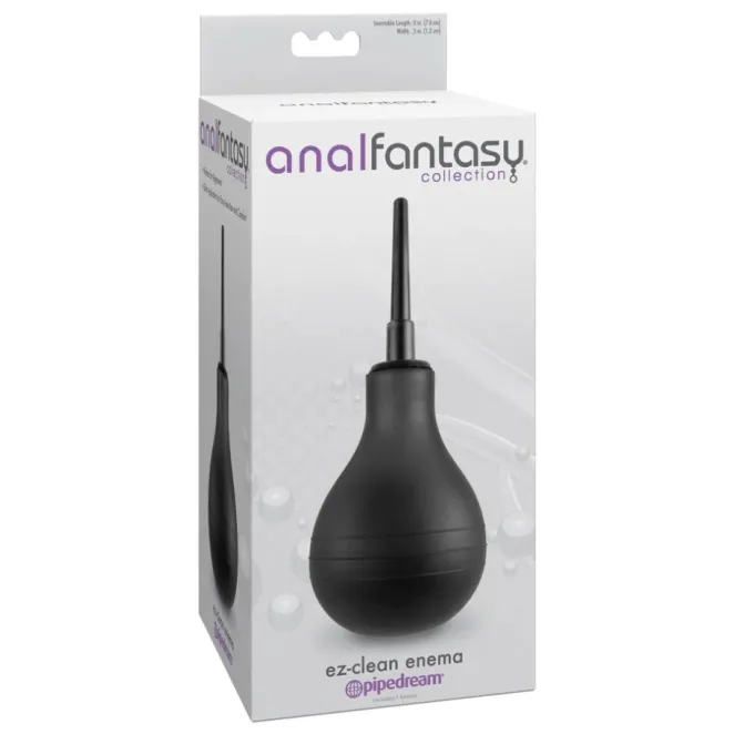 EZ-Clean Anal Douche Enema Bulb Black