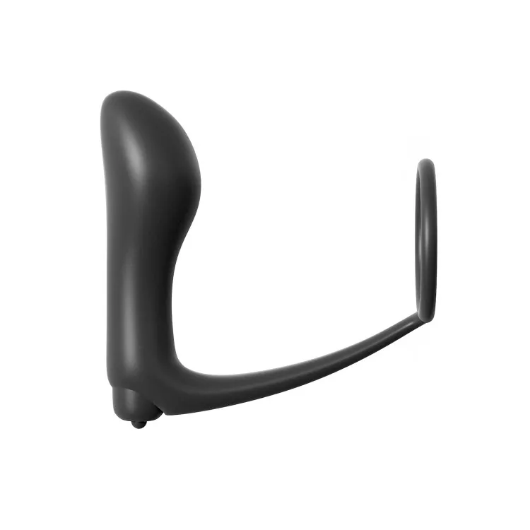 Anal Fantasy Collection Silicone Ass-Gasm Vibrating Cockring & Butt Plug Anal Fantasy Collection Silicone Ass-Gasm Vibrating Cockring & Butt Plug
