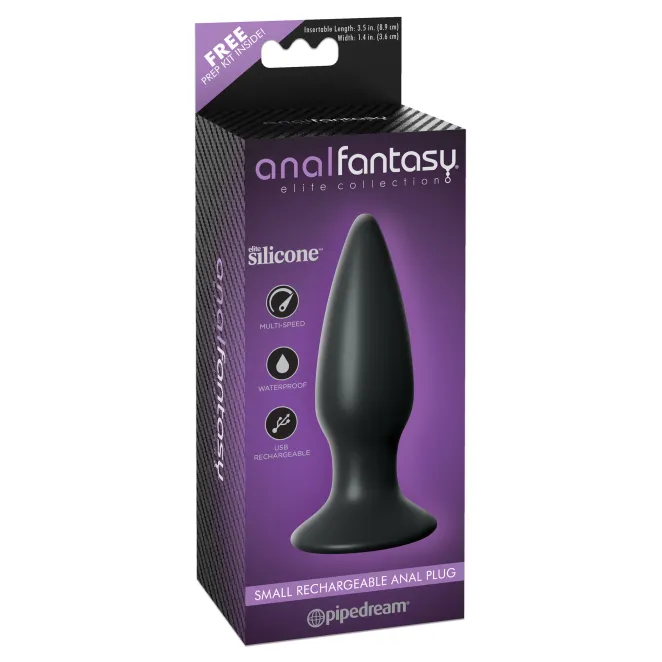 Anal Fantasy Elite Collection Small Vibrating Silicone Butt Plug