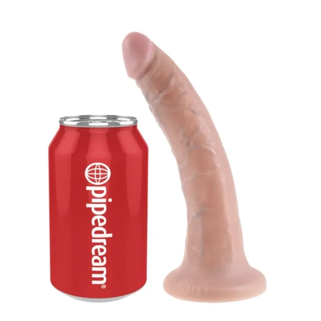 7.5 Inch King Cock Ultra Realistic Suction Cup Dildo Beige