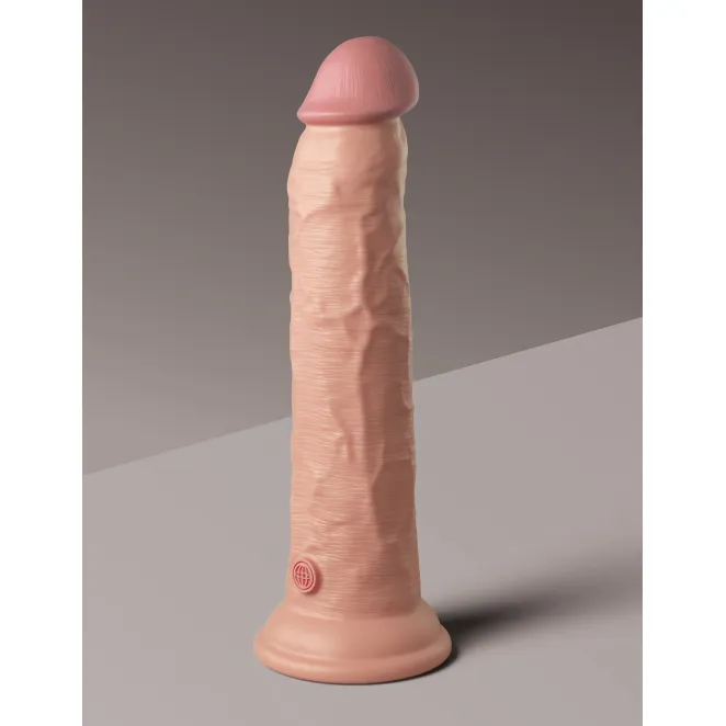 9 Inch Realistic Dual Density Silicone Dildo Beige