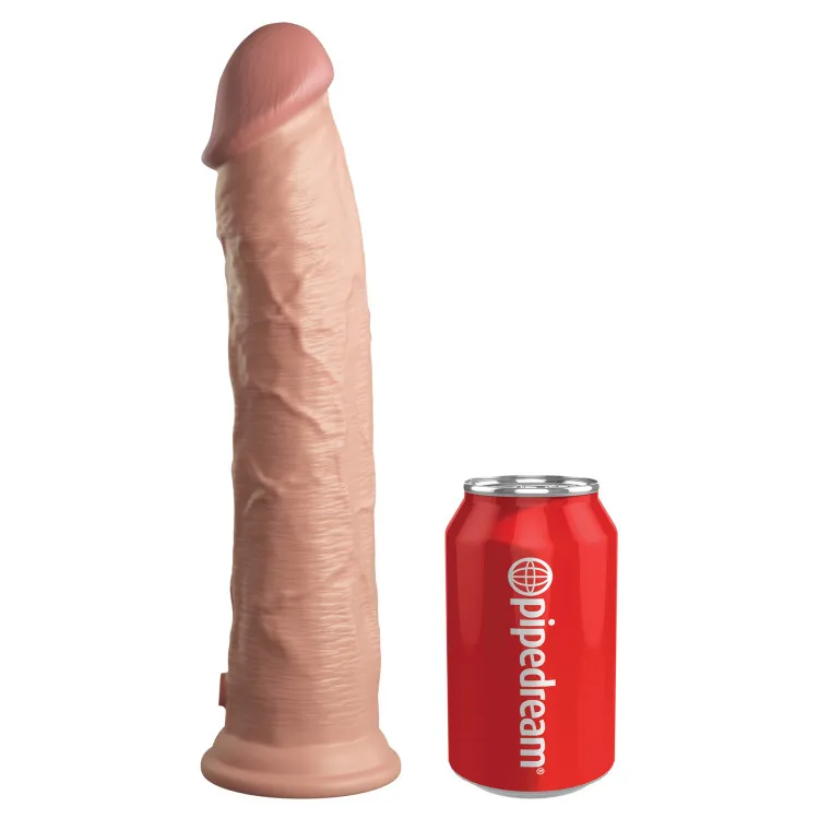 11 in. Realistic Dual Density Silicone Dildo Beige 11 in. Realistic Dual Density Silicone Dildo Beige