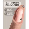 7 in. Realistic Vibrating Dual Density Silicone Dildo with Remote Beige 7 in. Realistic Vibrating Dual Density Silicone Dildo with Remote Beige