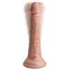 7 in. Realistic Vibrating Dual Density Silicone Dildo with Remote Beige 7 in. Realistic Vibrating Dual Density Silicone Dildo with Remote Beige