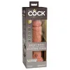 8 in. Realistic Vibrating Dual Density Silicone Dildo Beige