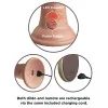 9 in. Realistic Vibrating Dual Density Silicone Dildo with Remote Beige