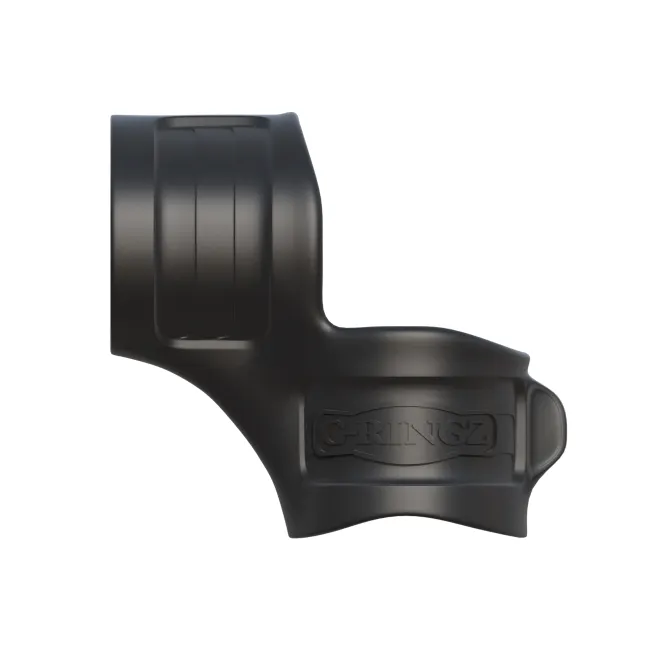 Mr. Big Cock Ring & Ball Stretcher Silicone Sling Black