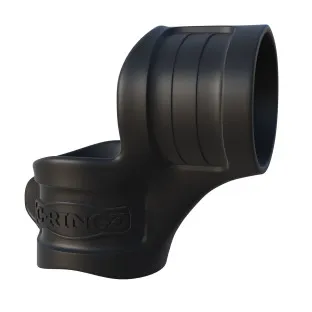 Mr. Big Cock Ring & Ball Stretcher Silicone Sling Black