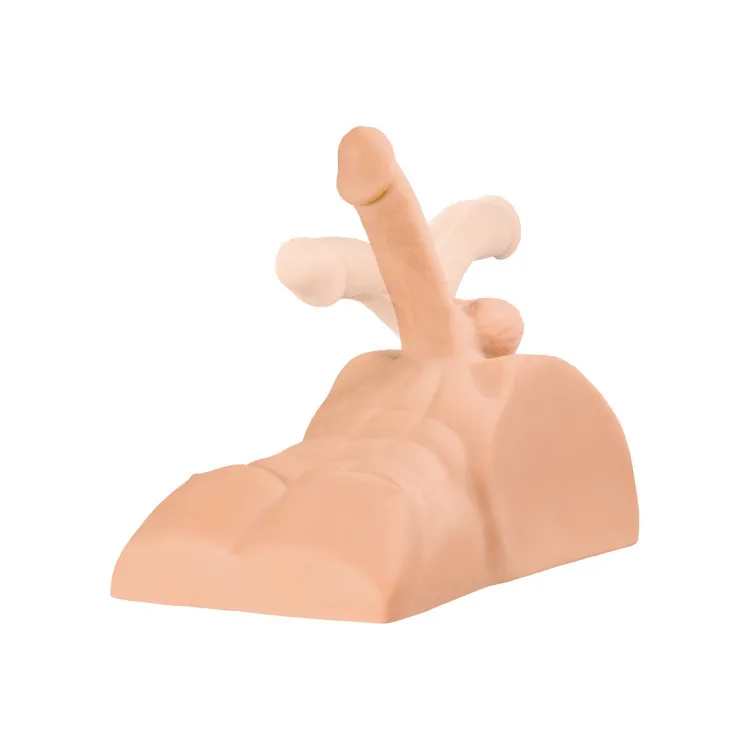 Perfect Ride Anal Masturbator with 6 in. Posable Dildo Beige Perfect Ride Anal Masturbator with 6 in. Posable Dildo Beige