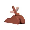 Perfect Ride Anal Masturbator with 6 in. Posable Dildo Brown