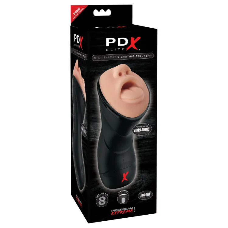 Vibrating Deep Throat Mouth Stroker Vibrating Deep Throat Mouth Stroker