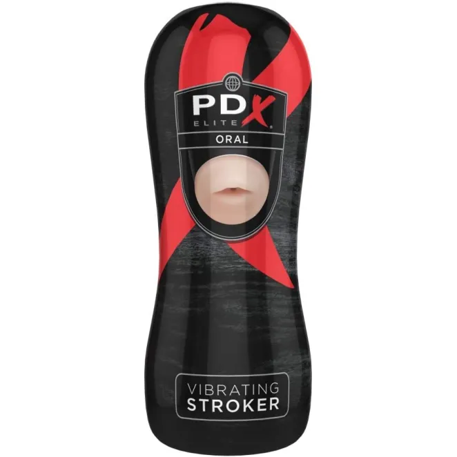 Vibrating Oral Stroker Beige