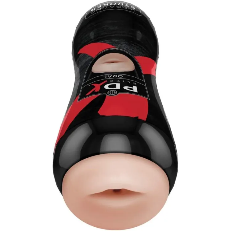 Vibrating Oral Stroker Beige