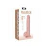 8 Inch RealRock Ultra Realistic Vibrating and Rotating Dildo with Balls Beige
