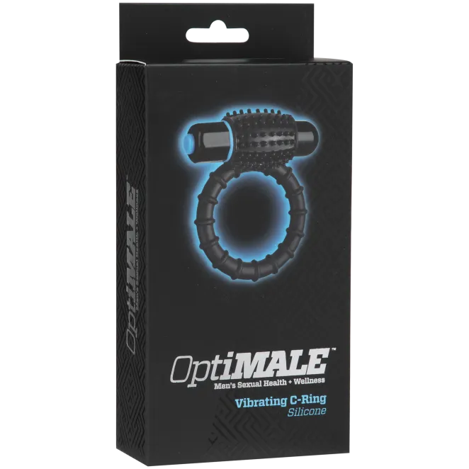 OptiMALE – Vibrating Cock Ring Black (47561) | SlipDix.com