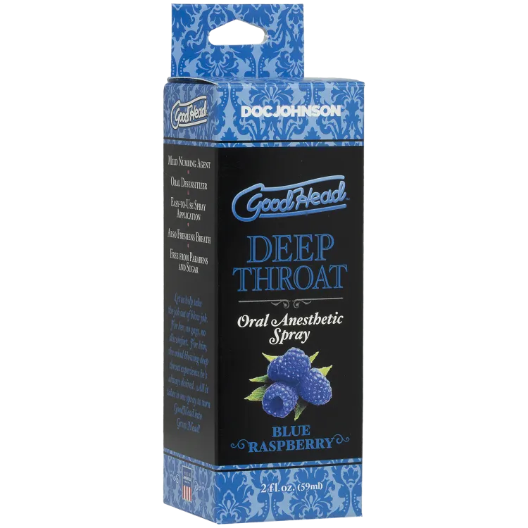 GoodHead - Deep Throat Spray - Blue Raspberry - 2oz GoodHead - Deep Throat Spray - Blue Raspberry - 2oz