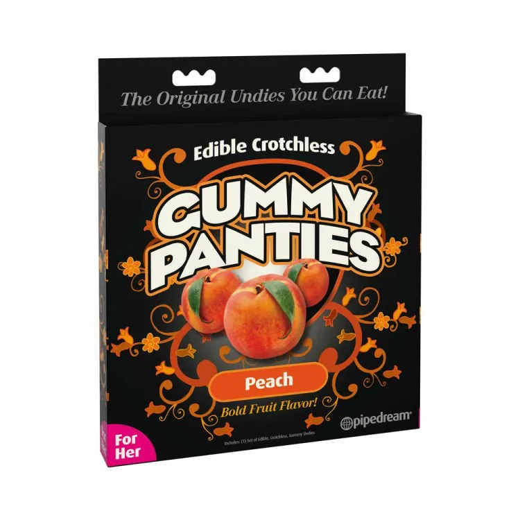 Edible Crotchless Gummy Panties Peach Flavor Edible Crotchless Gummy Panties Peach Flavor