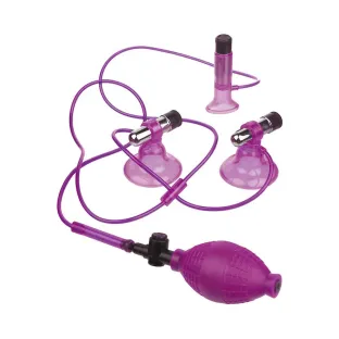 Vibrating Triple Suckers 6-Pc Kit Pink