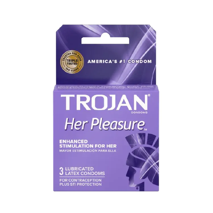 Trojan Her Pleasure Condoms 3-Pack
