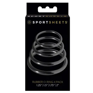 Rubber O-Ring 4-Pack Black