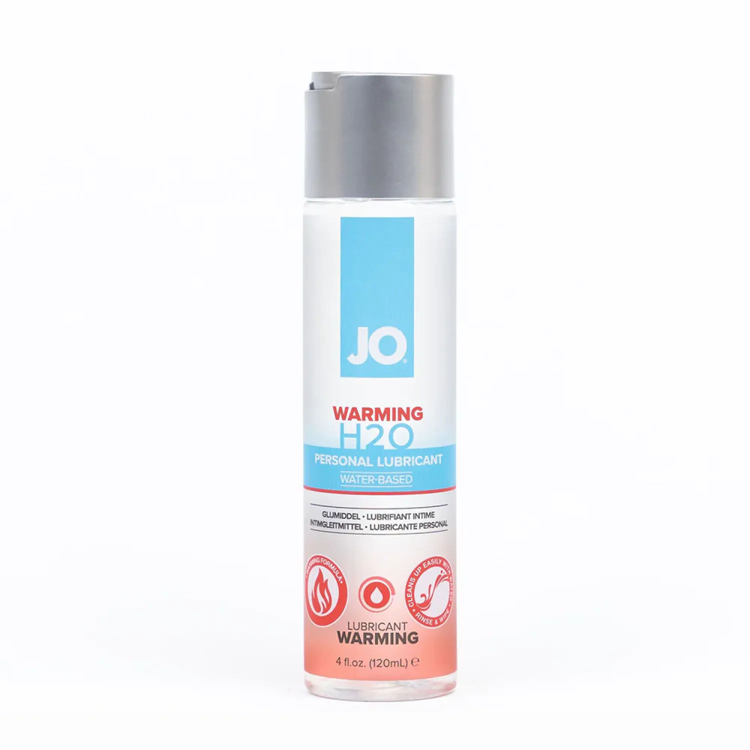 JO H2O Warming Water-Based Lubricant 4 oz.