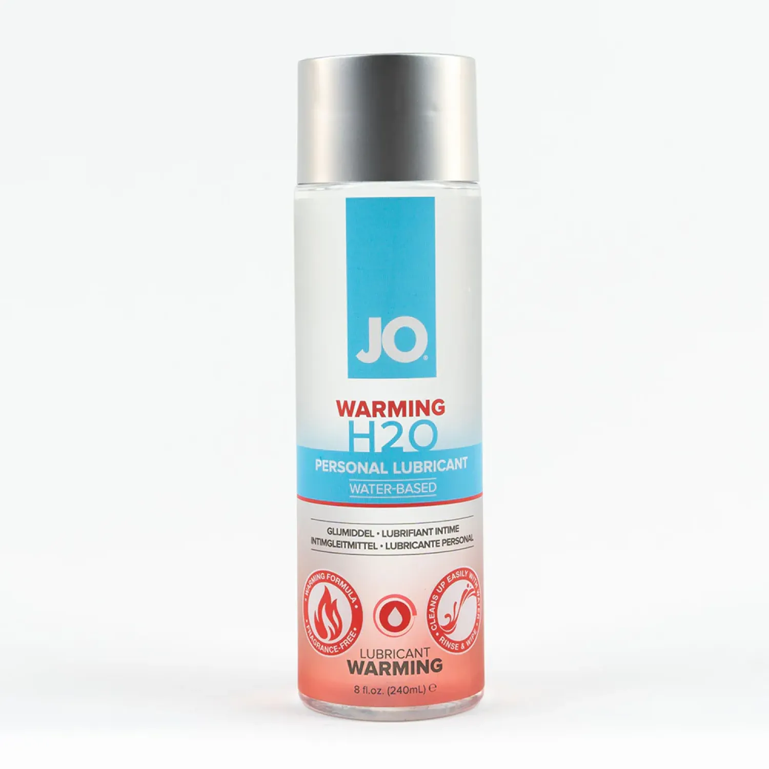 JO H2O Warming Water-Based Lubricant 8 oz.