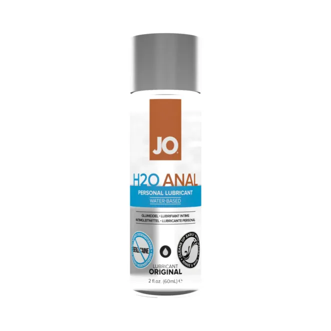 System JO H2O Water-Based Anal Lubricant 2 oz.