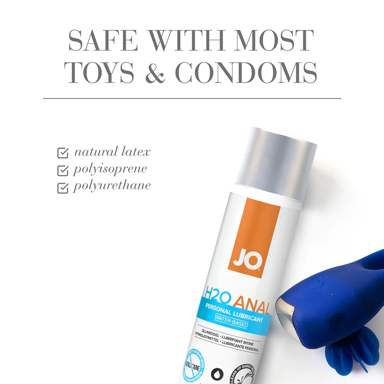JO H2O Water-Based Anal Lubricant 8 oz.