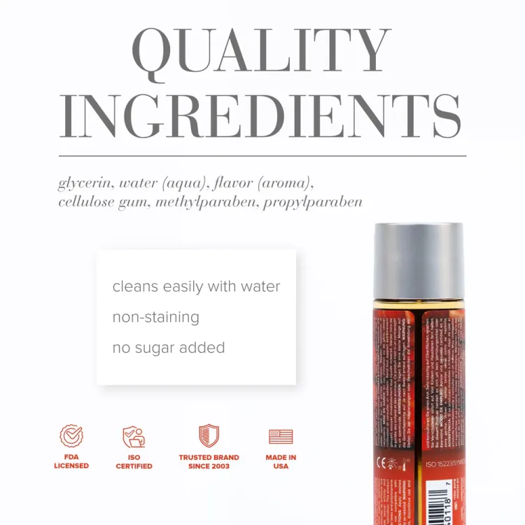 JO H2O Strawberry Kisses Flavored Water-Based Lubricant 4 oz. (26194) | SlipDix.com