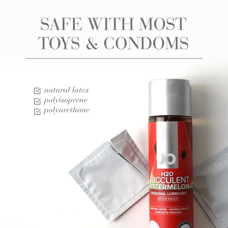 JO H2O Succulent Watermelon Flavored Water-Based Lubricant 4 oz. (26196) by System Jo | Lubricants | SlipDix.com JO H2O Succulent Watermelon Flavored Water-Based Lubricant 4 oz. (26196) | SlipDix.com