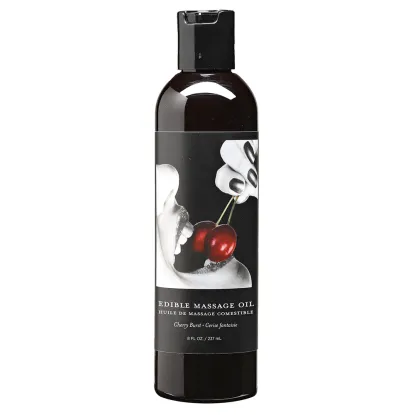 Earthly Body Edible Massage Oil Cherry Burst 8 oz.