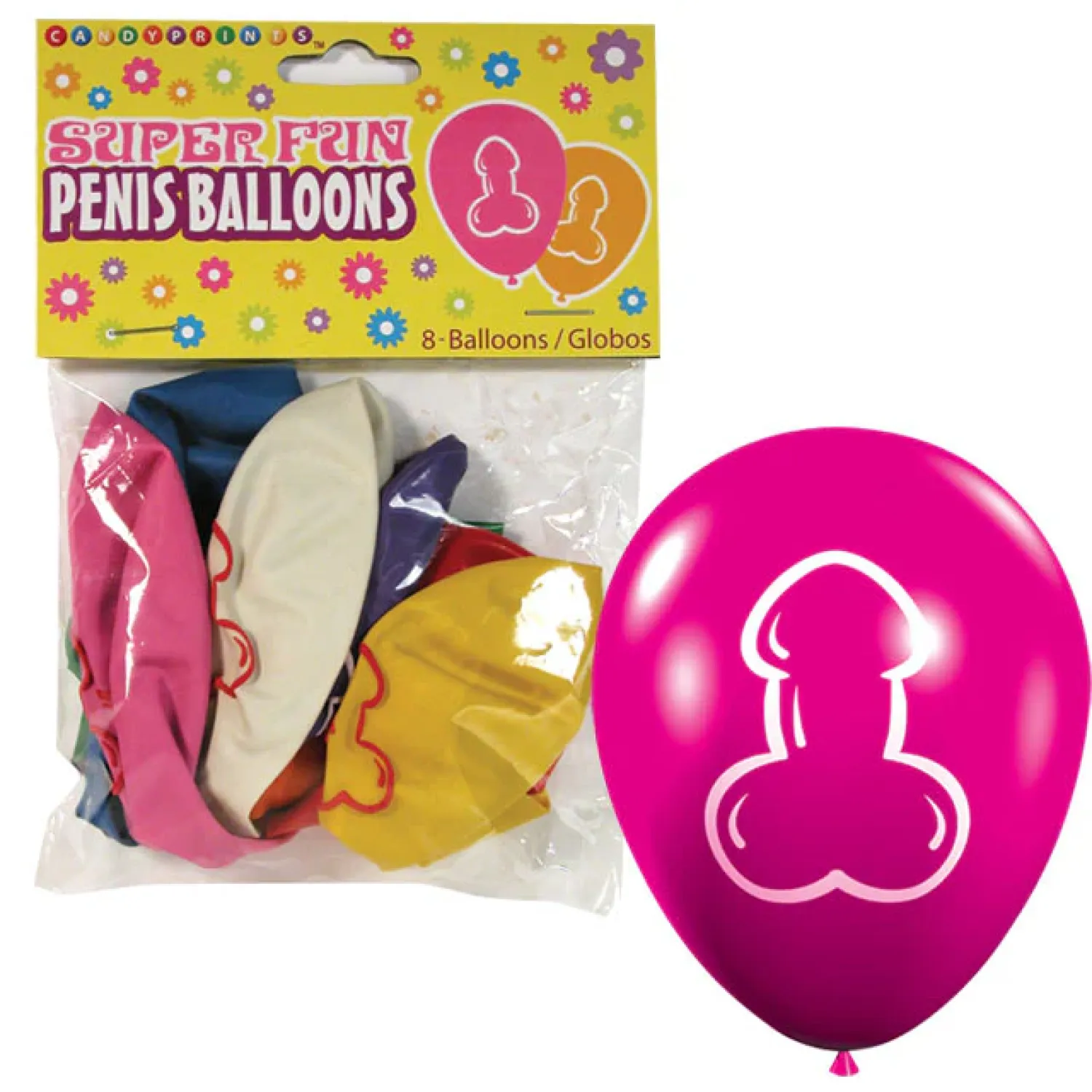 Super Fun Penis Balloons 8-Pack (29042) | SlipDix.com