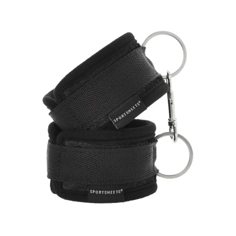Soft Cuffs with Velcro Straps Black Soft Cuffs with Velcro Straps Black
