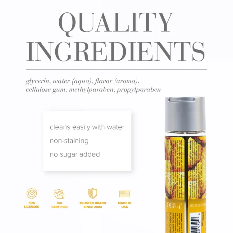 JO H2O Juicy Pineapple Flavored Water-Based Lubricant 4 oz. (34105) | SlipDix.com