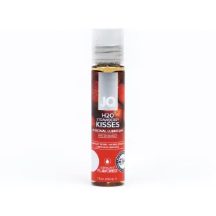 JO Strawberry Kiss Flavored Water-Based Lubricant 1 oz.