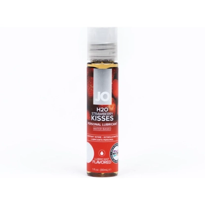 JO Strawberry Kiss Flavored Water-Based Lubricant 1 oz.