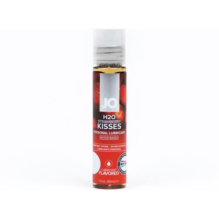 JO Strawberry Kiss Flavored Water-Based Lubricant 1 oz. JO Strawberry Kiss Flavored Water-Based Lubricant 1 oz.