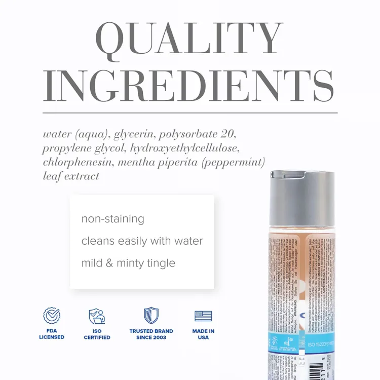 JO H2O Anal Cooling Water-Based Lubricant 4 oz. JO H2O Anal Cooling Water-Based Lubricant 4 oz.
