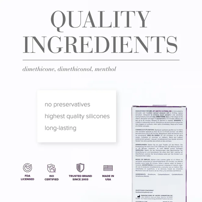 JO Arctic Clitoral Stimulant 0.34 oz. (37045) | SlipDix.com