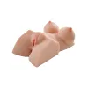 Double-D Vibrating Dual-Entry Masturbator Beige Double-D Vibrating Dual-Entry Masturbator Beige