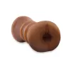 dual ended pocket pussy and ass stroker brown realistic male masturbator