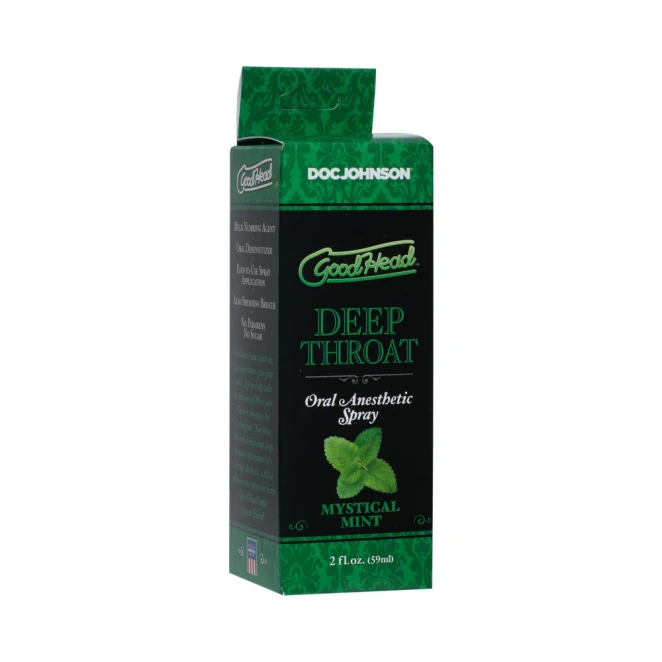 Doc Johnson Good Head Deep Throat Mint Oral Anesthetic Spray 2 oz.