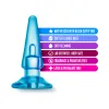 Anal Beginner Butt Plug Blue Anal Beginner Butt Plug Blue