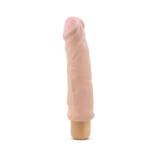 9 in. Realistic Vibrating Dildo Beige