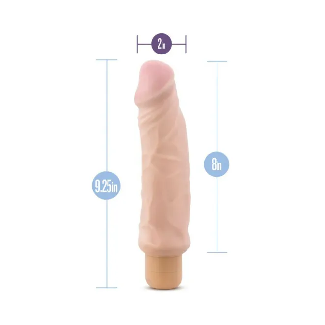 8 Inch Realistic Vibrating Dildo Beige