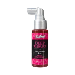 Doc Johnson Good Head Deep Throat Strawberry Oral Anesthetic Spray 2 oz.