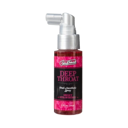 Doc Johnson Good Head Deep Throat Strawberry Oral Anesthetic Spray 2 oz.